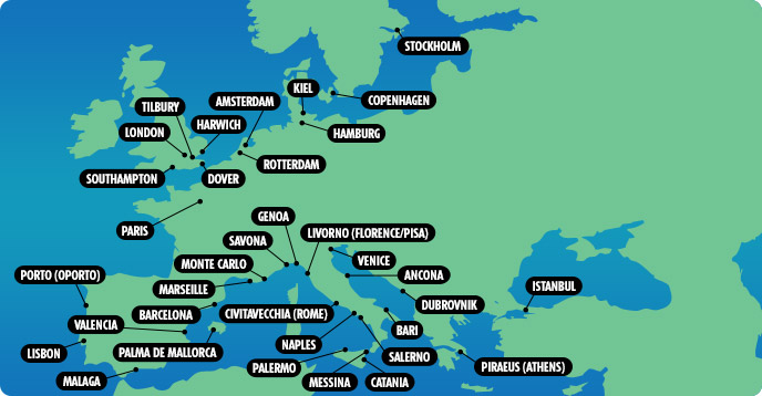Cruises from Europe