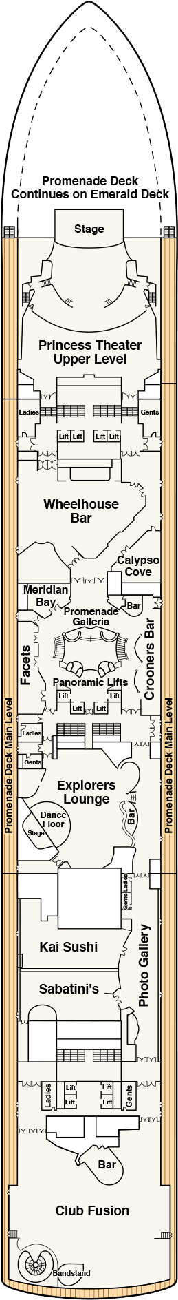 Caribbean Princess Deck Plans